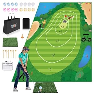 Golf Chipping Game Mat, 70″x59R...