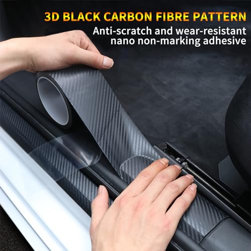 Ladekantenschutzfolie Gaoduanluoluo Carbonfolie, 3D Selbstklebend