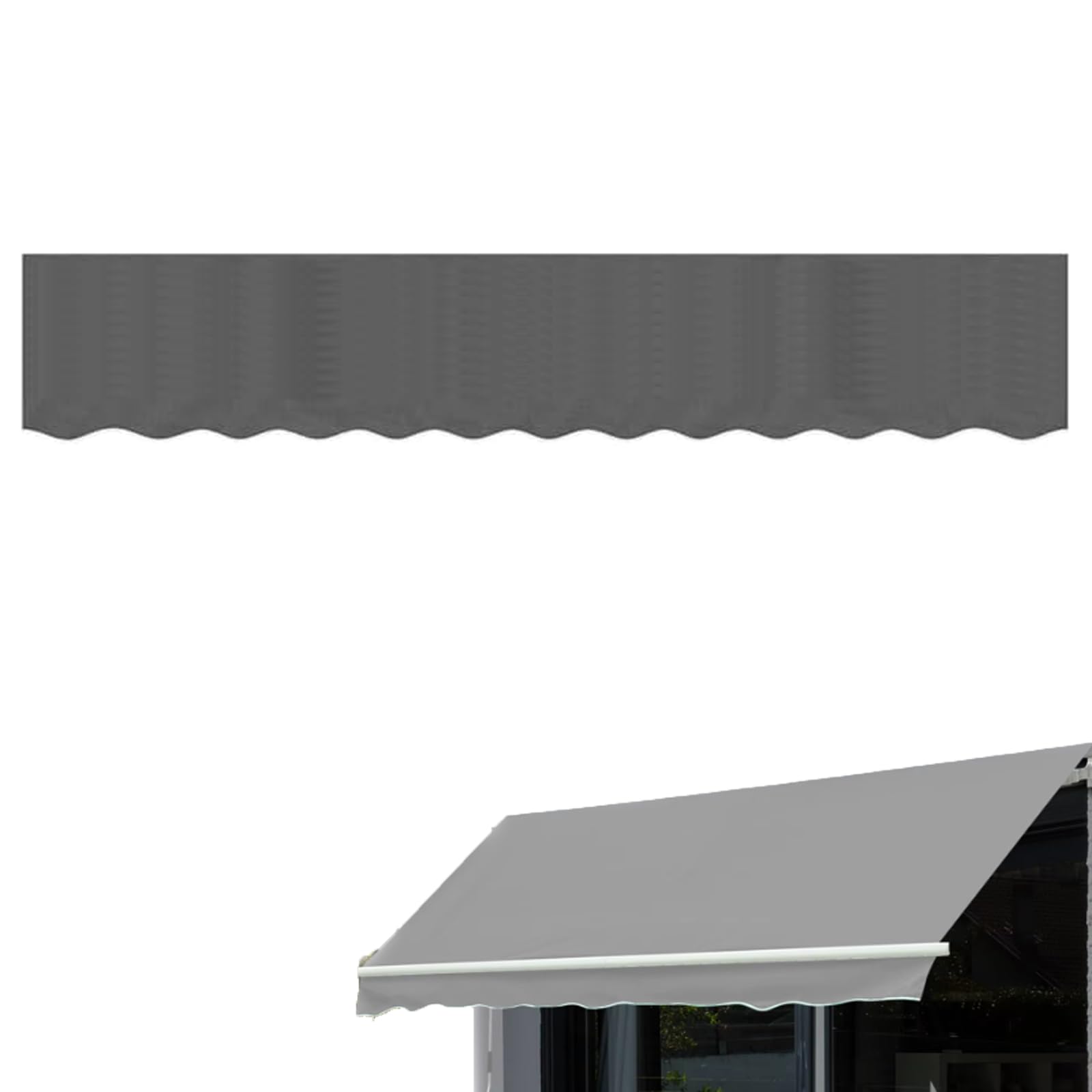 Awning Valance Replacement, Heavy Duty Waterproof UV Resistant Fabric Strip — image 1