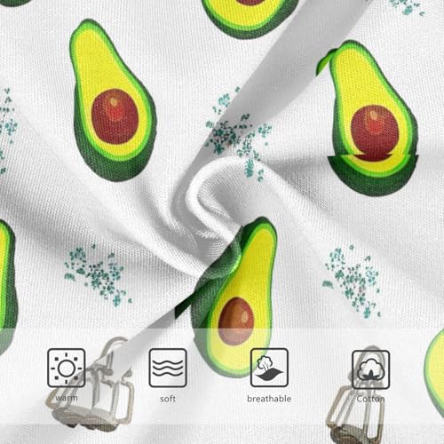 Cotton Girls Underwear Toddler Cute Green Avocados White Cute Panties Girl Stylish Briefs Kids Undies 2t3