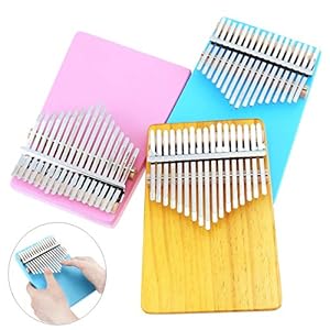 CHENTAOMAYAN 17 Key Duim Piano Kalimba Enkele Board Pine Mbira Mini Toetsenbord Instrumenten Effen Kleur Hout (Kleur…