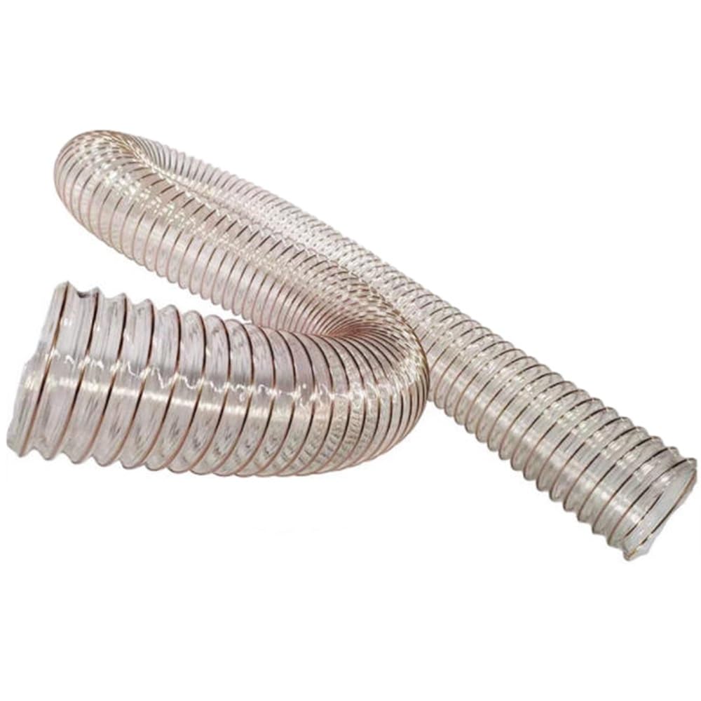 Tubo flessibile per la raccolta della polvere, in poliuretano trasparente, per la lavorazione del legno, diametro interno 5-15,2 cm, opzioni di lunghezza 3,5/33/6,1 m, ideale per accessori per