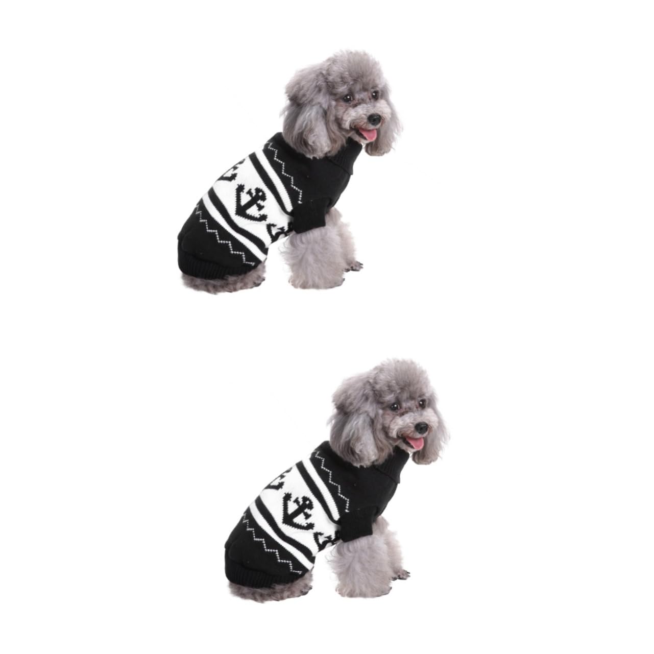 Pull en tricot pour animaux de compagnie POPETPOP 2 pièces vêtements d'hiver chien