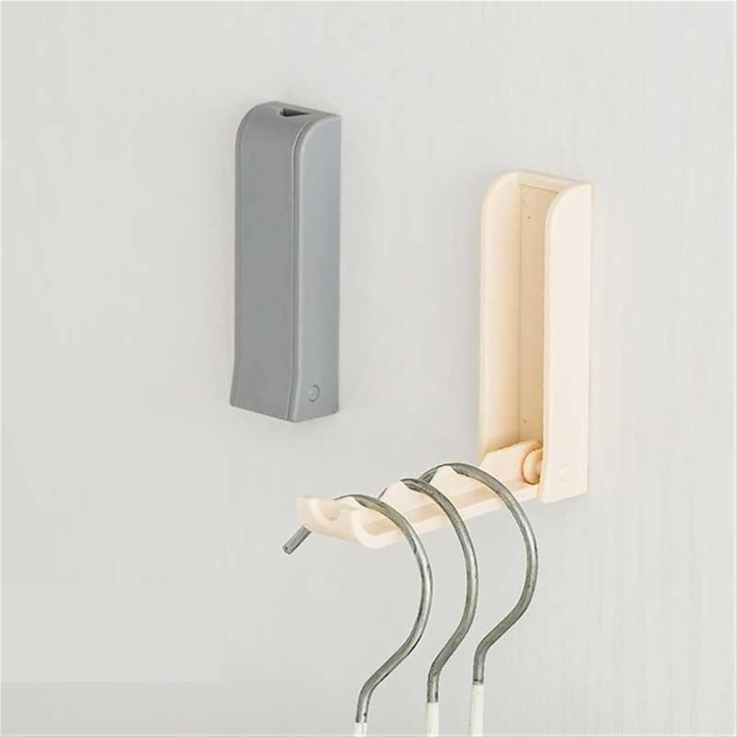 Wall Hooks Wall Hanging Coat Rack Creative Folding Wall Hanger Hook Rack No Punch Hook Wall Hook Hanger Suitable for Home Hotel Towel Hanger