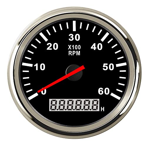 Ct Carid 6000 Rpm Tachometer Gauge Waterproof 85mm 6000 Rpm | Desertcart and Tobago