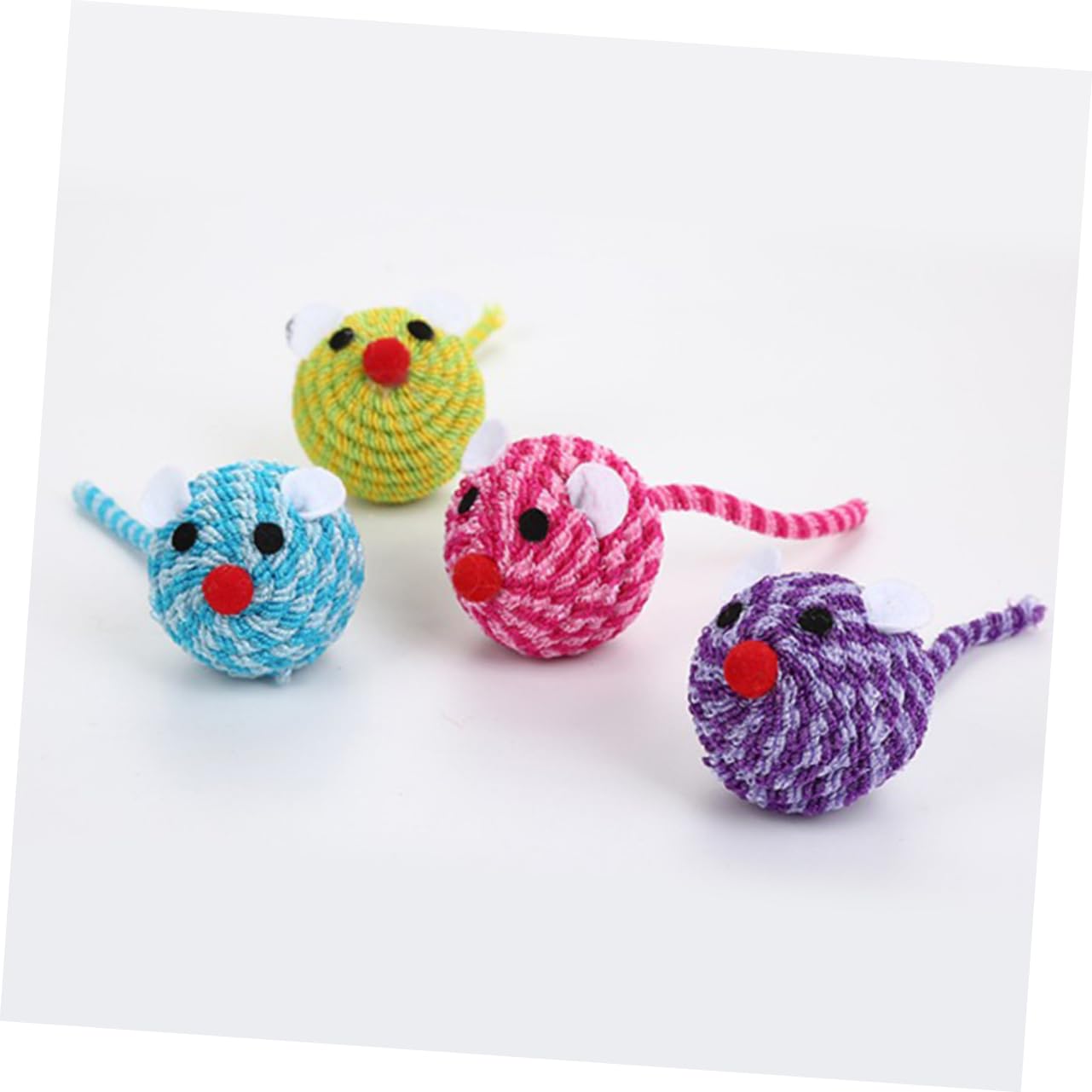 Kisangel 15 Piezas Juguetes para Gatos y Ratones Divertido Gato de Juguete Juguetes de Colores Cuerda Elastica Juguete para atrapar Gatos Juguete para Gatos Gato Mascota ratón Gato