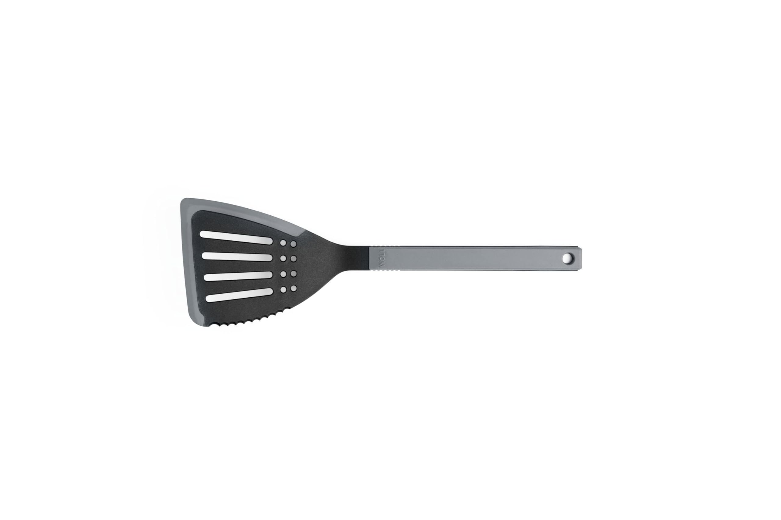 Woll Cook-It, JUMBO łopatka kuchenna z cienką, elastyczną silikonową wargą, 11,5 cm szerokości, 35 cm długości, szara, odporna na temperaturę do 220°, nadaje się do mycia w zmywarce