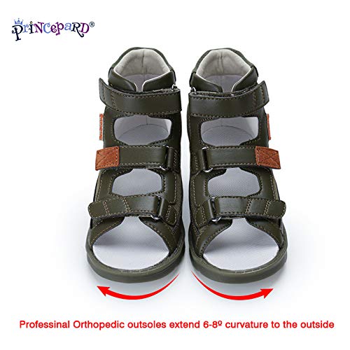 princepard Children High-top Orthopedic Sandals Summer Ankle Support Corrective Shoes Babies First Walking Shoes2