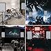 EXOTON EXOTON 10inch PA System with 8-Channel Mixer,Portable 600W Bluetooth Speakers,USB/SD/FM/5-band EQ, Includes 2 Speaker Stands/Mic/48V Phantom Power,for Indoor&Outdoor