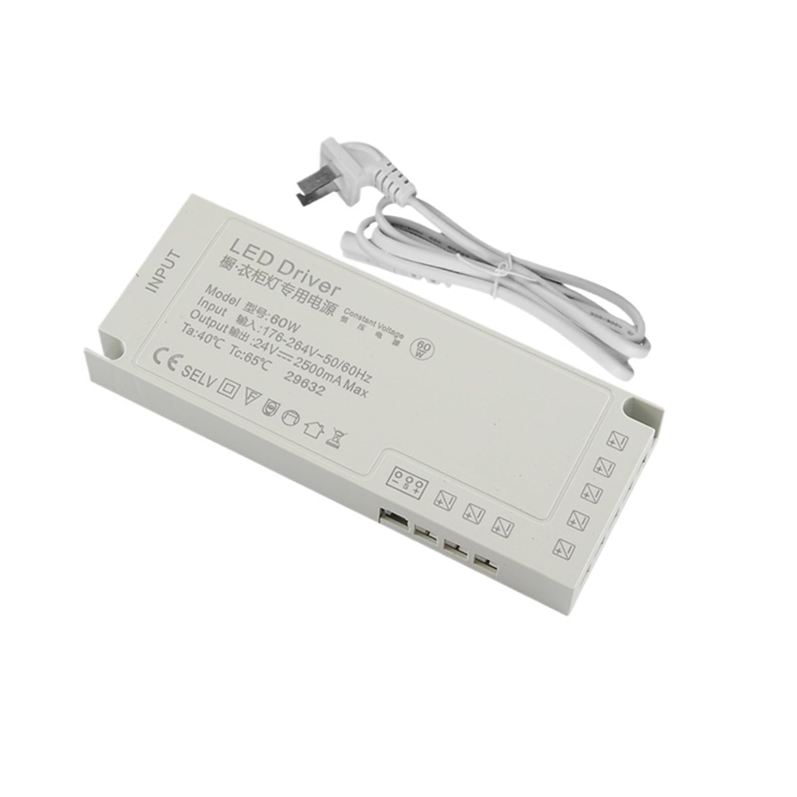 NVSFZGIYG Special Power Supply 220 to 12v 24v 60w 100w 150w Light Strip Transformer(24V 60W)