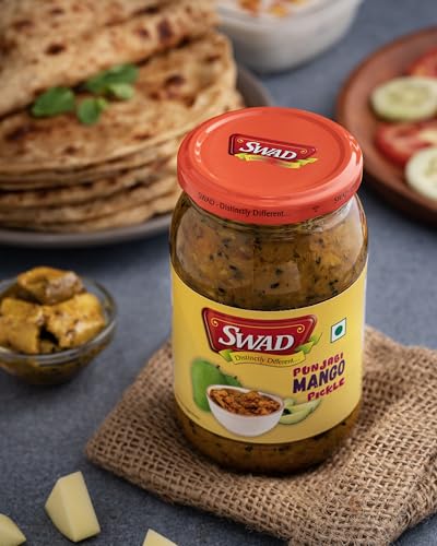 Image of SWAD Punjabi Home Made Mango Veg. Pickle, Masaledar Flavor & Taste, 400gm (Pack of 2)
