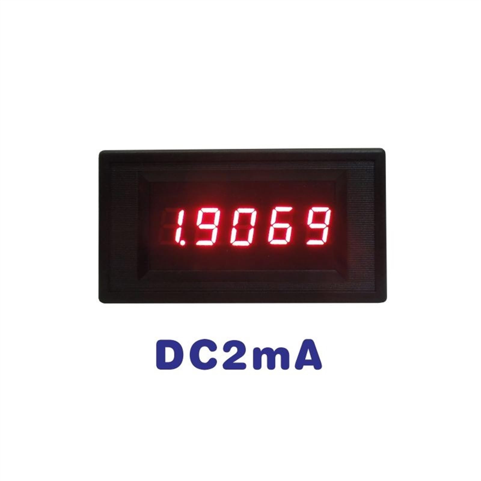 Amperímetro Digital LED, medidor de corriente CC, 2A, amperímetro, voltaje de suministro, 12V, 5V, 24V, Panel de amperios, herramientas de medición de corriente(Red,Power supply DC5V)