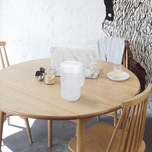Jarra de agua grande de 4000ml de plástico resistente con tapa fácil de limpiar 5