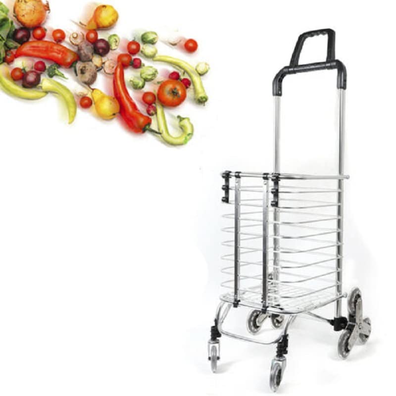 Buy AWOKZA Stair Climber Shopping Cart with 8 Wheels, Stair Climbing