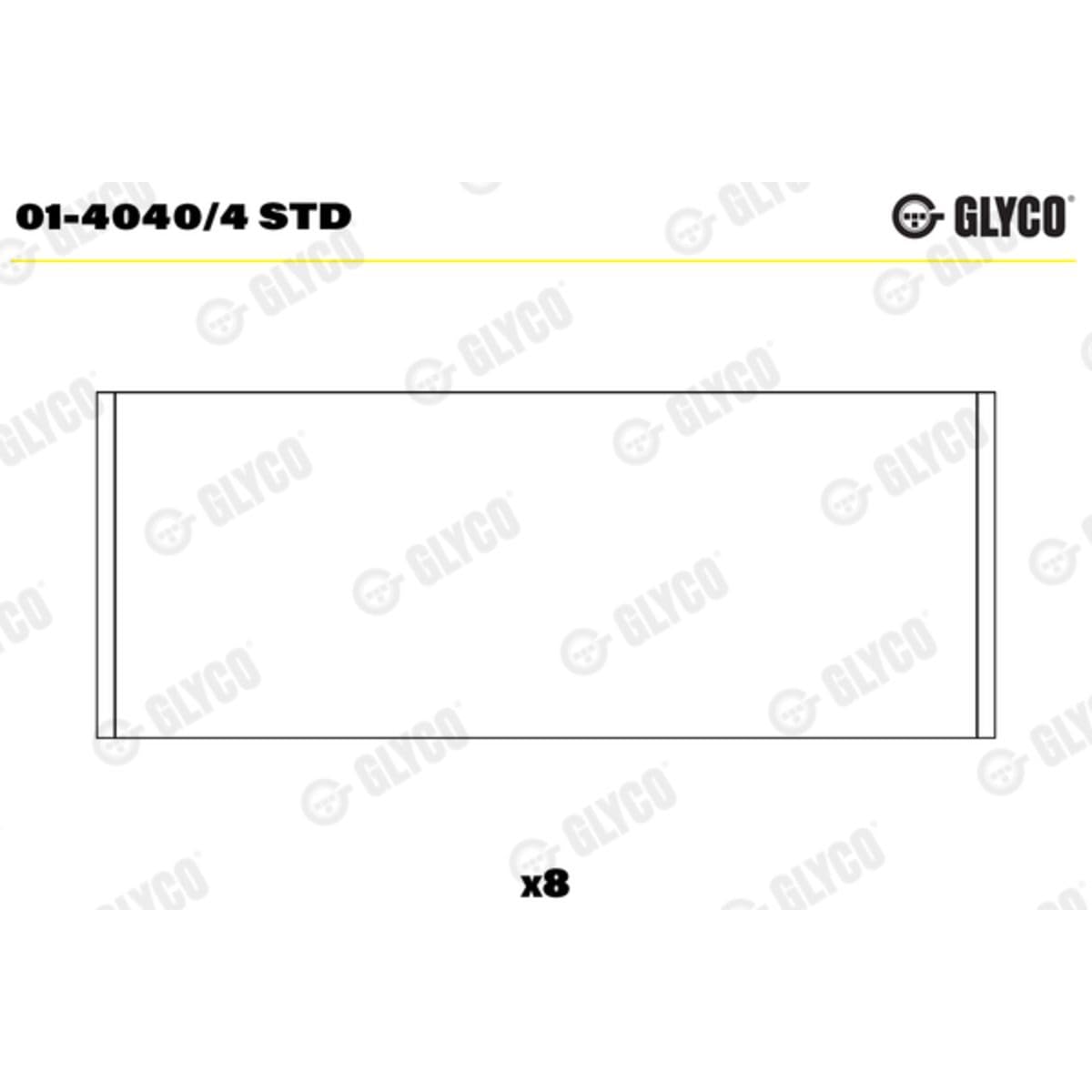 Glyco 01-4040/4 STD - Bronzina Di Biella