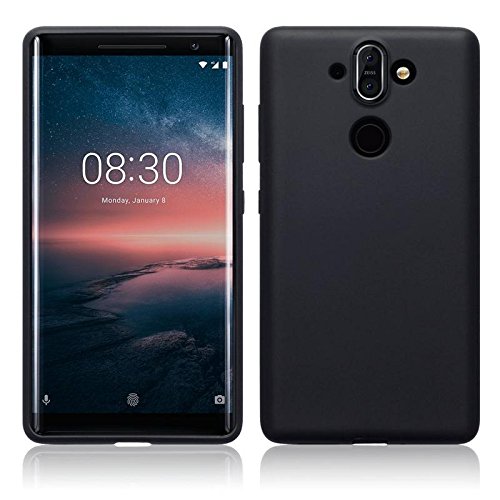 Helix Carbon Fiber Back Cover Case for Nokia 8 Sirocco - Black