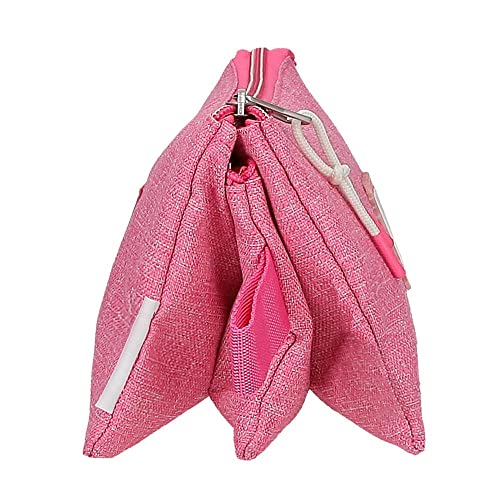 Pepe Jeans Luna Triple Pink Case 22x12x5 cm Polyester, Estuche Triple - Image 2