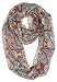 Vivian & Vincent Soft Light Weight Cartoon Owl Sheer Infinity Scarf Gray