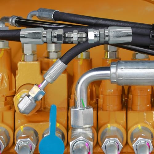 Image of 3 PCS Hydraulic Reusable Hose Fitting Hose Repair Kit JIC #04, 1 /4'' /#6, 3 /8'' /#08, 1 /2''
