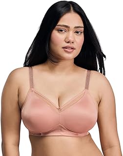 NYKD (NYB380) Non Padded &amp; Non Wired Minimizer Bra for Women | Double Layered Non Stretch Cups for Bounce Control with Bro...