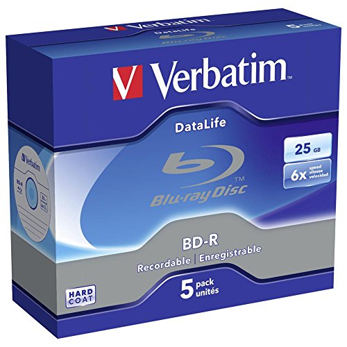 Verbatim 43836 Pack de disques Blu-Ray pour Lecture/écriture (BD) / BD-RE Vierges
