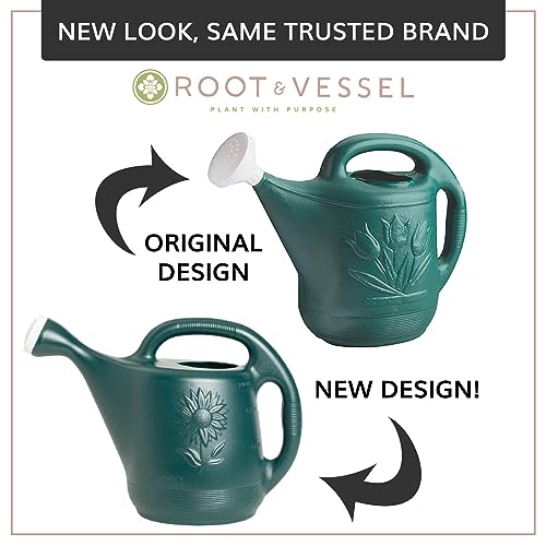 Image of Root & Vessel 30301 Watering Can,2-Gallon,Hunter Green,(Pack of 12)