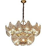 Handgemachter Glaslampenschirm, warme und transparente Cognac-Farbe Handgemachter Glaslampenschirm, alle Kupferlampengehäuse, hergestellt durch mehrere Verfahren, die Farbe ist warm, fest und zuverlässig.