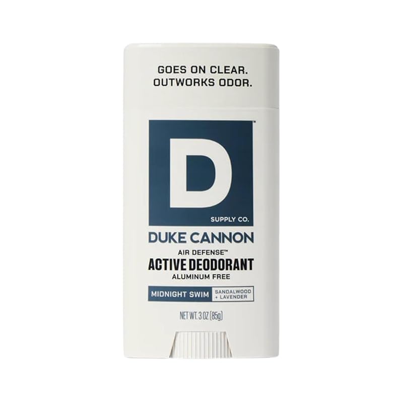 Desodorante Duke Cannon Supply Co Midnight Swim sem alumínio, 85 g