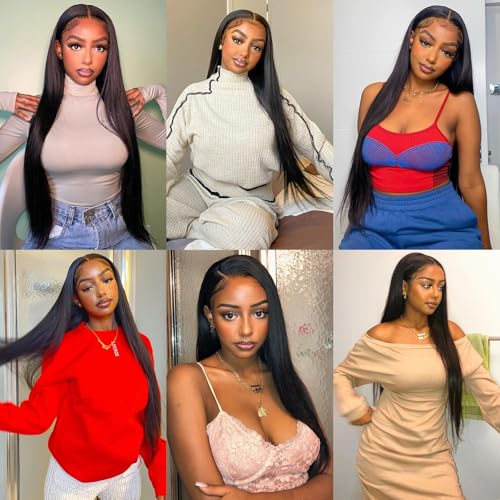 Liang Dian 18 Inch Long Straight Human Hair 4 Bundles Natural Color 12A Brazilian Virgin Hair 100% Unprocessed Straight Bundles Human Hair(18" 18" 18" 18") - Image 3