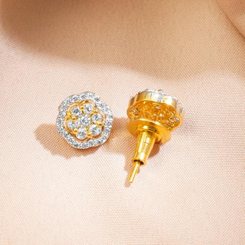 Image of Rubans Pendant Necklace Set American Diamond and Zirconia Gift Jewellery for Women & Girls