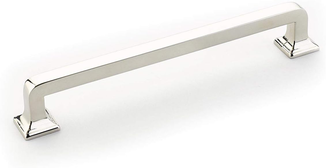 Schaub Menlo Park Collection 6 in. (152mm) Pull, Polished Nickel - 537-PN