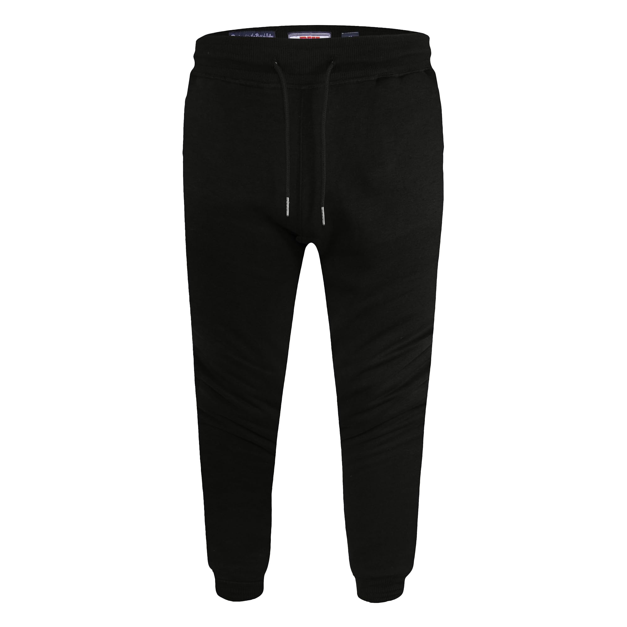 D555 Men's Kingsize Brandon Cuffed Joggers Black 6XL Black