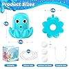 Water Table Pump, Battery Powered Continuous Water Pump for Water Table, Cordless Octopus Rechargeable Magnetic Pump, No Drill Installation, Outdoor Water Play Accessory for Kids (Green) #5