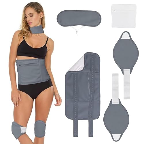 HOEDXIDU Paquete de aceite de ricino de algodón orgánico, kit de aceite de ricino reutilizable para desintoxicación hepática, estreñimiento e