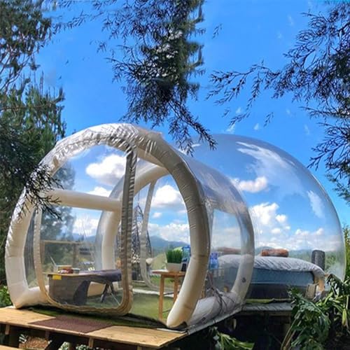 XZLZMYP Bubble House Outdoor Opblaasbare Bubble Tent Camping Dome Outdoor Transparant Pvc Bubble House Met Tunnel Voor Kinderfeest Clear Dome Balloon Garden Tent Party Music Festival - Afbeelding 6