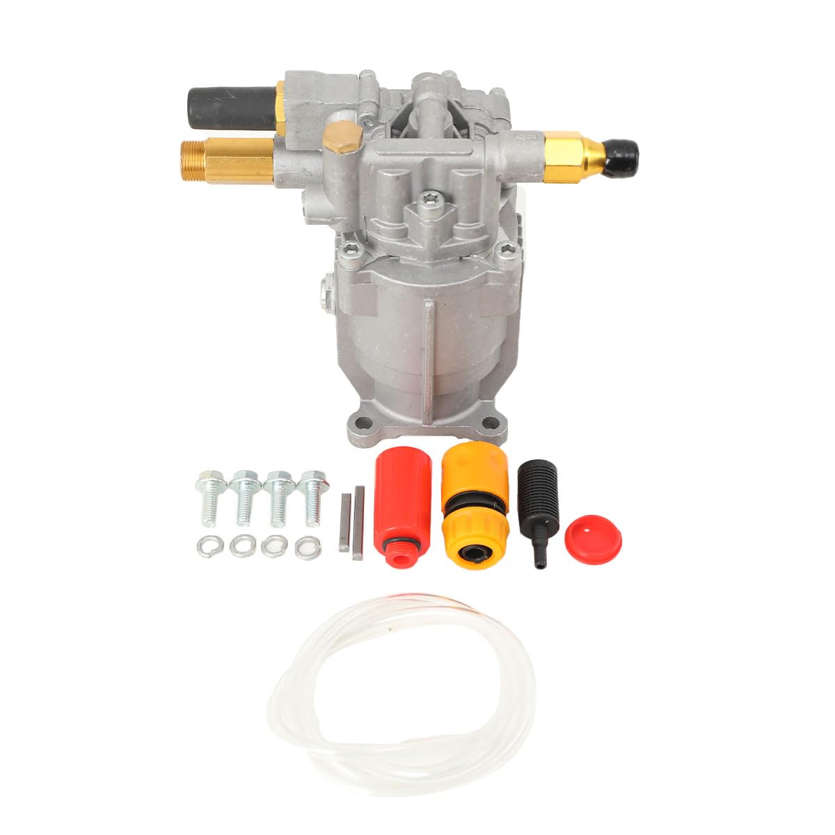 3000PSI Hochdruckreiniger-Pumpe, 14mm Schaft, 2,4 GPM Ersatzpumpe, 3/4 Zoll Horizontalwellen-Kurbelwellenmotor für Simpson