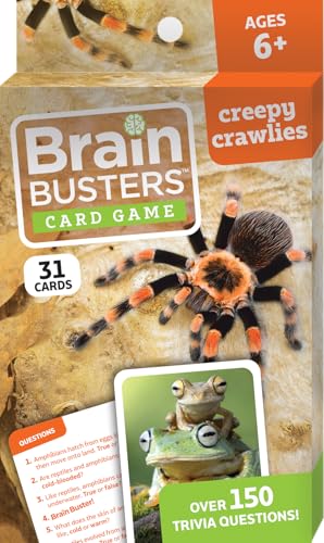 Creepy Crawlies Trivia Adventure! – Brain Busters Bug & Insect Flash Cards | Fun Nature Trivia Games for Adults & Kids