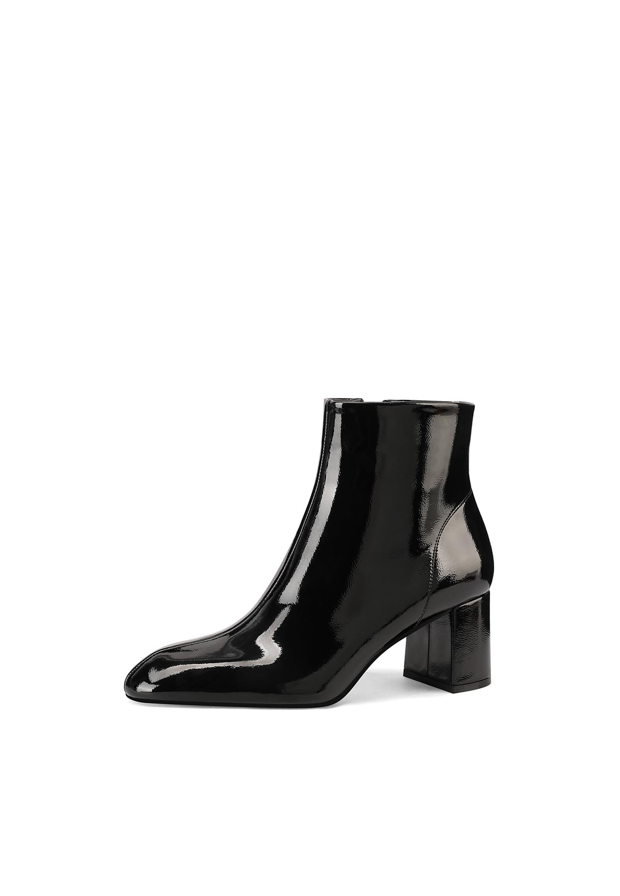 QUEEN HELENA Tronchetti Lucidi Stivaletti con Tacco Casual Donna K3477