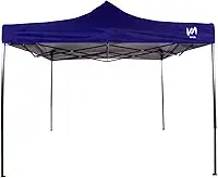 Tenda Gazebo 3x3 Sanfonado Em Aço Com Tecido Aluminizado - Azul