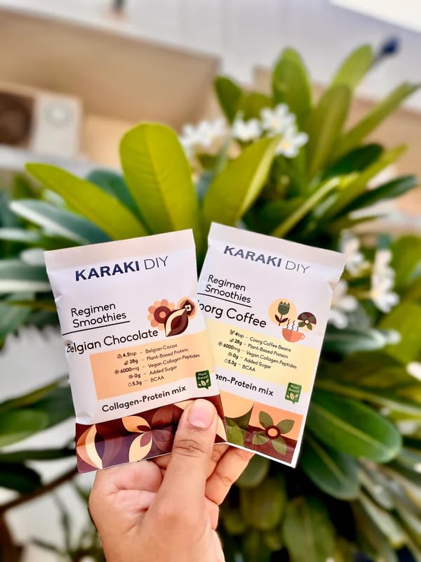 Image of Vegan Collagen Protein Powder | Coorg Coffee - Classic Flavour | Pack of 45g | 28g Protein per Serving | 6000mg Collagen Peptides, BCAA & Essential Amino Acids | UNISEX