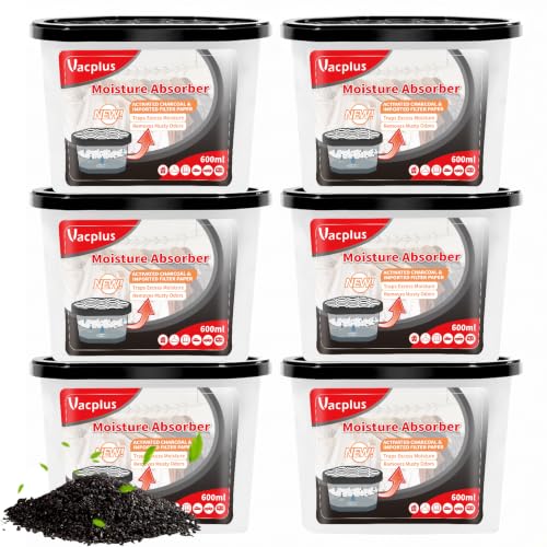 Image of Vacplus 12.5 OZ Moisture Absorber, Odor Remover, Activated Charcoal