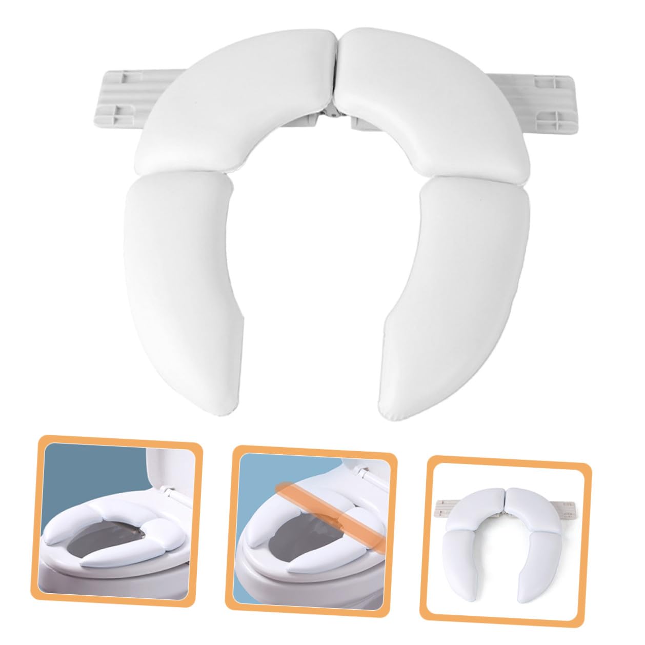 Réducteur Wc Portable pour Garçon Fille Unisexe Coussin Siège de Toilette Doux et Confortable pour Apprentissage Propreté Adapté Plupart des Wc pour Voyage et Usage Quotidien