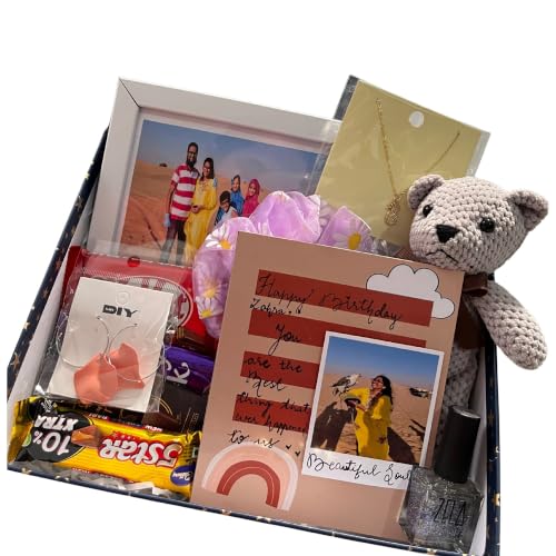 Image of HBH Celebration Hamper with Custom Name Photo Keepsake Present | Customized Photo Frame