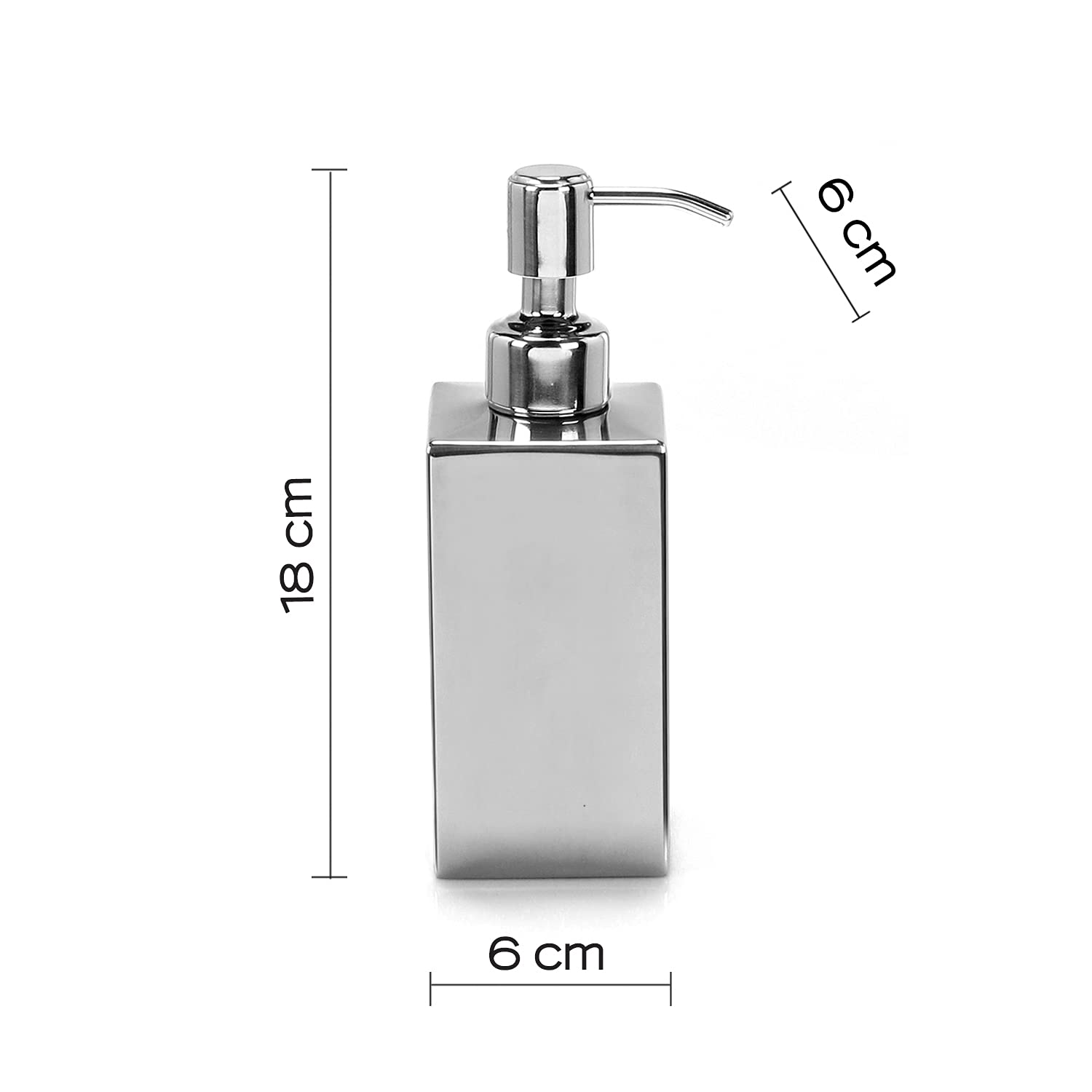 GEDY Set Perth 4 Pezzi, 1 Porta Sapone Solido, 1 Scopino WC, 1 Dispenser Sapone, 1 Portaspazzolini da Bagno, Set Realizzato in Acciaio Inox, Finitura cromata, Design R&S Gedy, 2 Anni di Garanzia