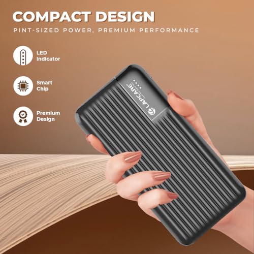 LAPCARE Smart Tank VI 20000mAh Fast Charging Power Bank | Dual USB Port | Led Indicator | Compact & Slim Design | Made in India | Type C and 2 USB Ports, 12W Fast Charging Power Bank - Image 6
