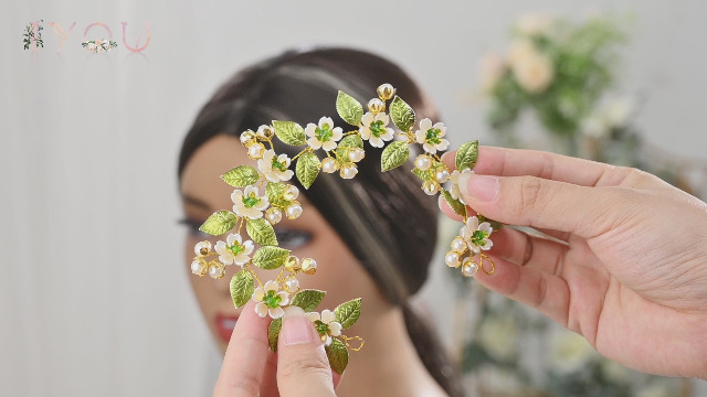 Spilla In Tessuto A Fiori, Spilla Per Capelli Floreale In - Foto 3
