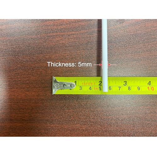 Image of uxcell ABS Styrene Plastic Round Bar Rod,3 /16 inch Dia 20 inch Length,White for Architectural Model Making DIY 5pcs