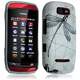  Seluxion – Carcasa para Nokia Asha 306, diseño de libélula