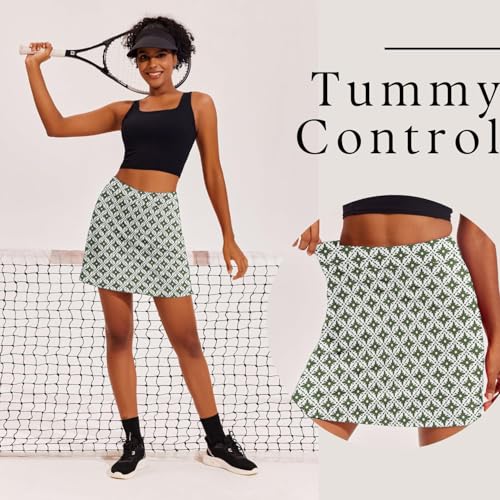 Image of Ekouaer Women's Athletic Skorts Lightweight Golf Skirts Inner Shorts Pocket Tennis Running Workout Sports Skorts