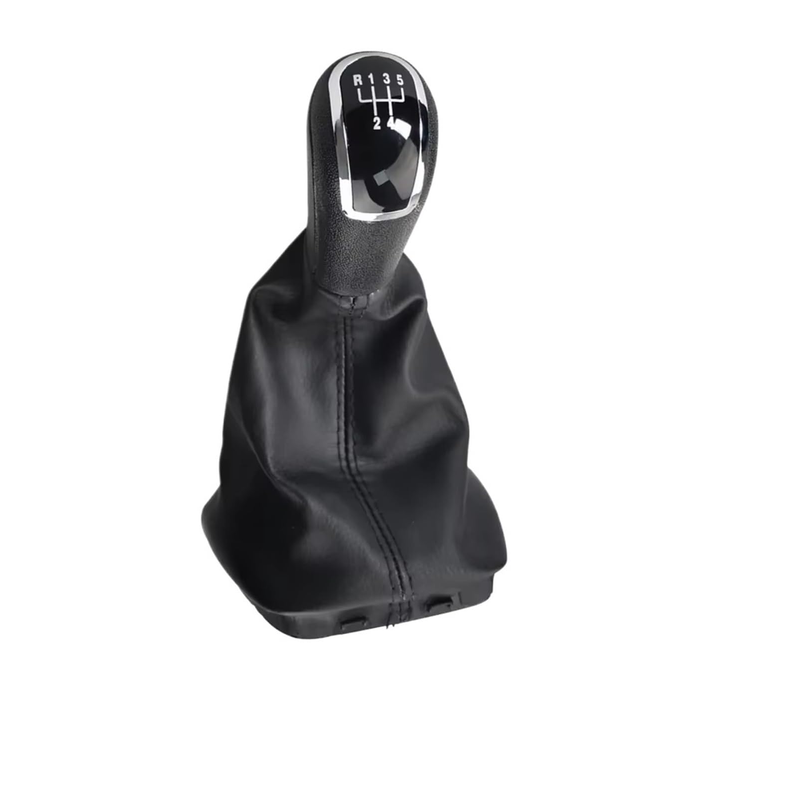 Bxbdekqgl Black Gear Shift Knob For Skoda For Fabia Mk1 1999-2008 6Y0711113h 12Mm 5 Speed Manual Gear Shift Knob Pu Gaiter Boot(Black)